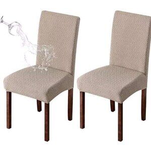 Waterproof Elastic Jacquard Parsons Chair Covers For Dining Room Chai
